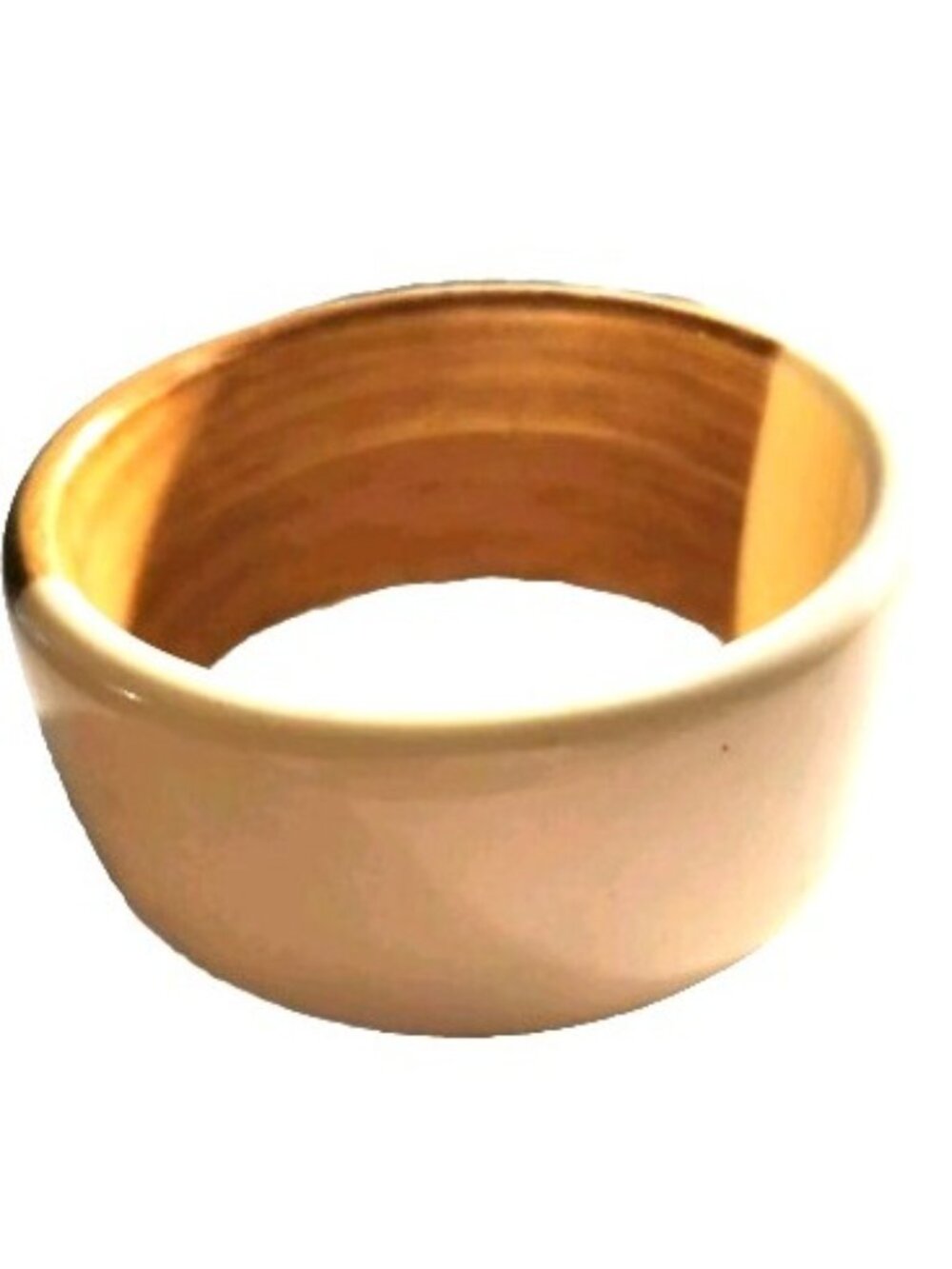 Bangle Bracelet Two-Tone plastic neutral minimalist office career womens jewelry